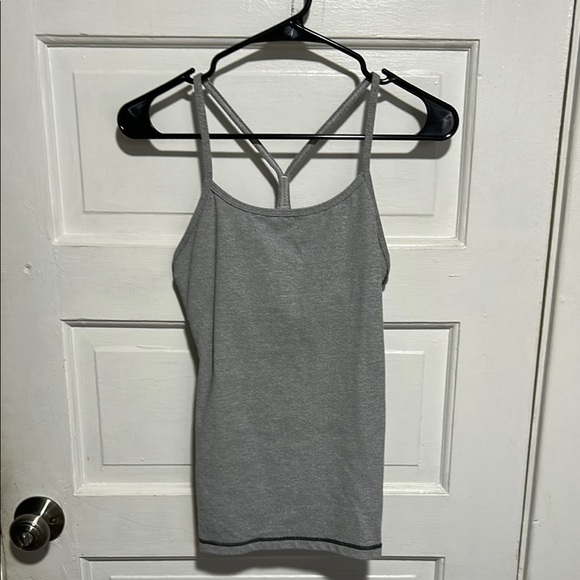 lululemon athletica Tops - Lululemon Athletica Gray Fitted Backless Tank Top